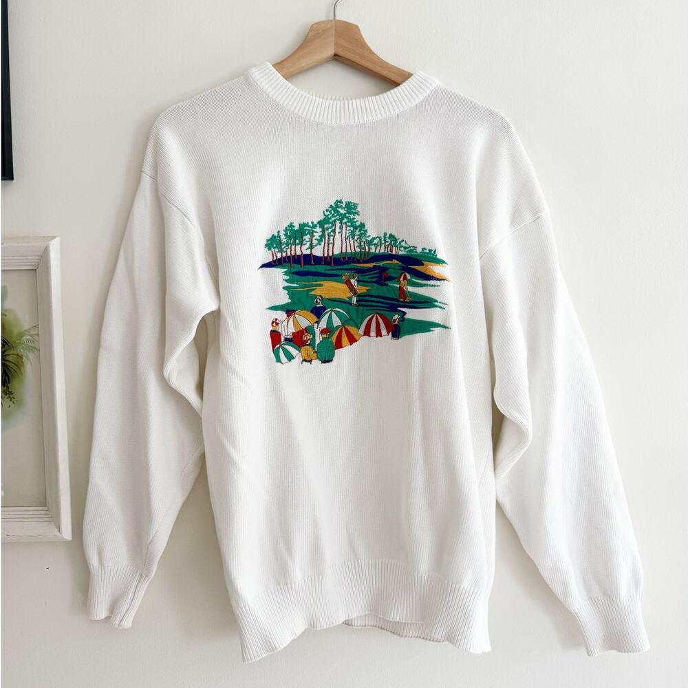 VINTAGE Architect Golf Course Crewneck Sweatshirt Size Medium